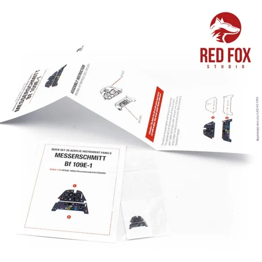 1/48 Messerschmitt Bf 109E-1 (for Eduard kit) - Red Fox Studio RFSQ...