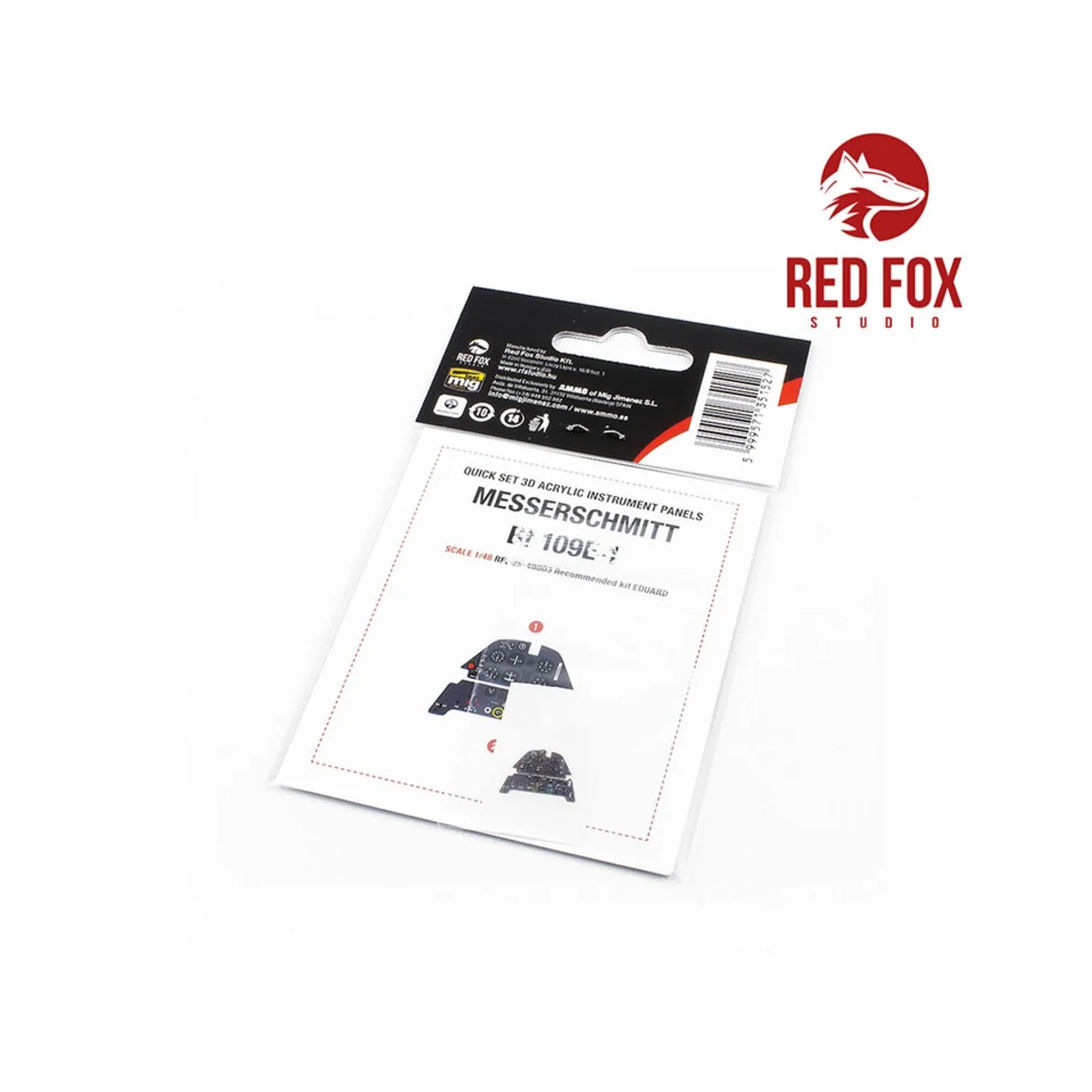 1/48 Messerschmitt Bf 109E-1 (for Eduard kit), 1/48 - Red Fox Studi...