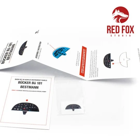 1/48 Bücker Bü-181 Bestmann (for Special Hobby kit), 1/48 - Red Fox...
