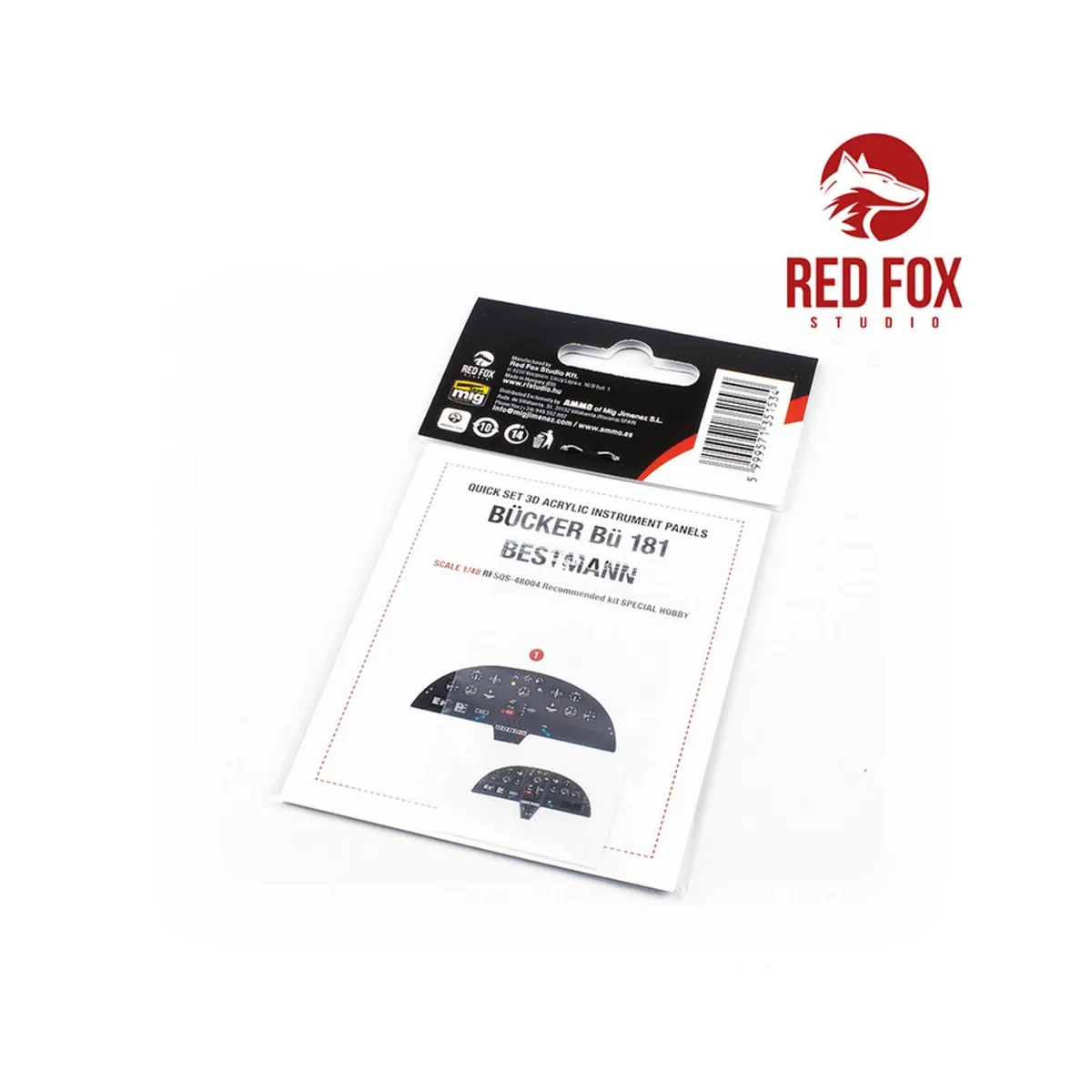 1/48 Bücker Bü-181 Bestmann (for Special Hobby kit), 1/48 - Red Fox...