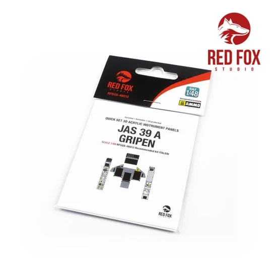 1/48 JAS 39 A Gripen (for Italeri kit), 1/48 - Red Fox Studio RFSQS...