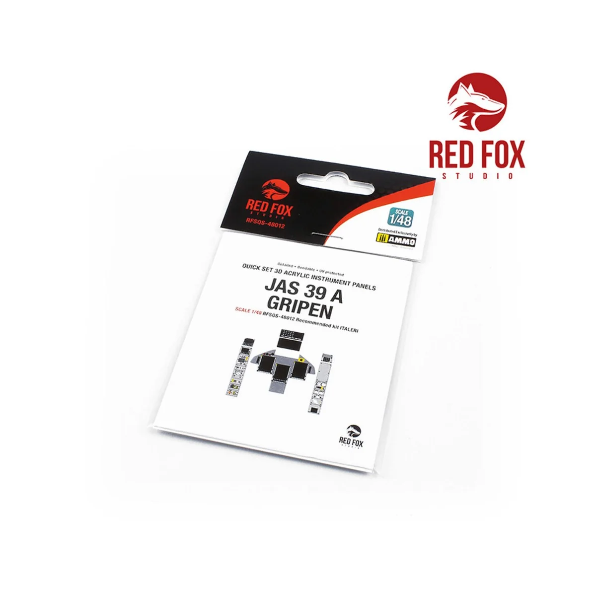 1/48 JAS 39 A Gripen (for Italeri kit) - Red Fox Studio RFSQS-48012