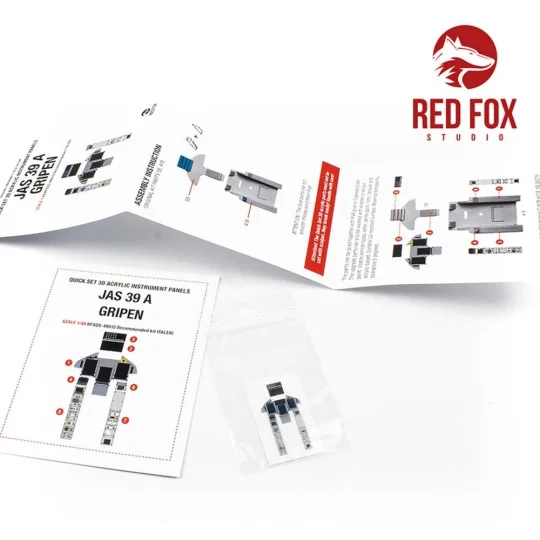 1/48 JAS 39 A Gripen (for Italeri kit), 1/48 - Red Fox Studio RFSQS...