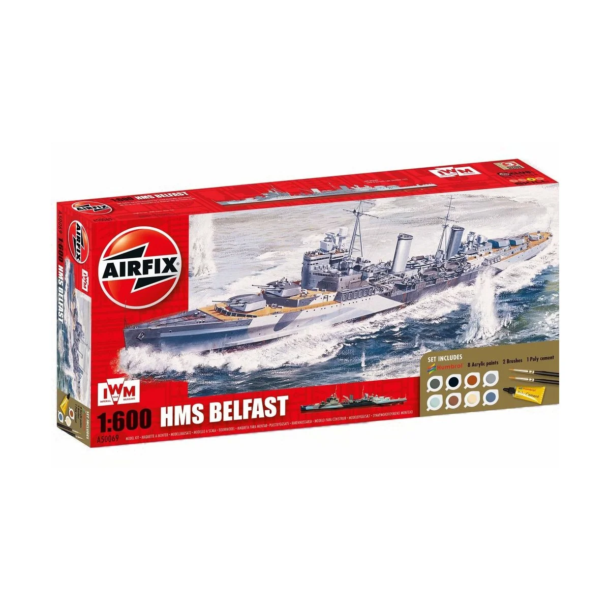 HMS Belfast Gift Set, 1/600 - Airfix A50069