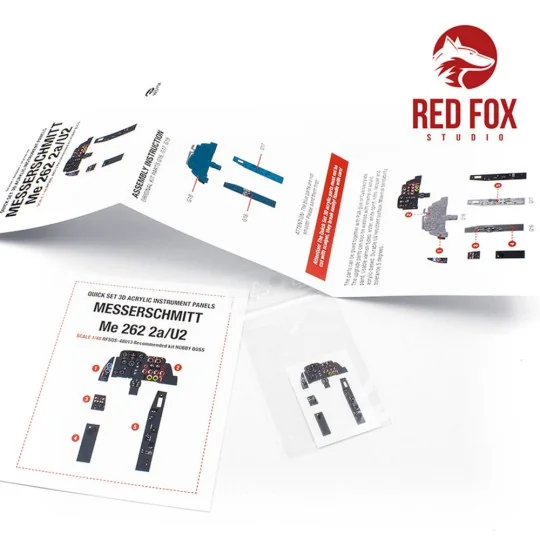 1/48 Messerschmitt Me 262 A-2a/U2 (for Hobby Boss kit) - Red Fox St...