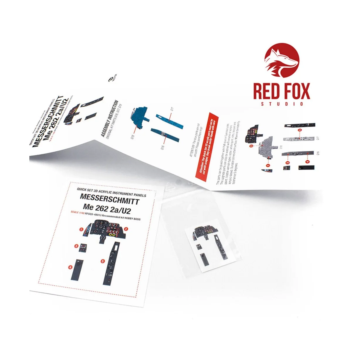 1/48 Messerschmitt Me 262 A-2a/U2 (for Hobby Boss kit) - Red Fox St...