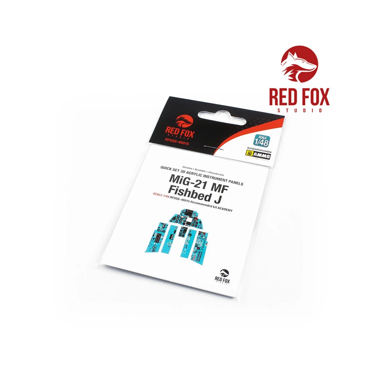 1/48 MiG-21MF Fishbed J (for Academy kit) - Red Fox Studio RFSQS-48015