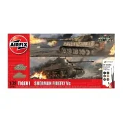 Classic Conflict Tiger 1 vs Sherman Firefly, 1/72 - Airfix A50186