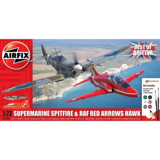 Best of British Spitfire and Hawk, 1/72 - Airfix A50187 Best of British Spitfire and Hawk, 1/72 - Airfix A50187