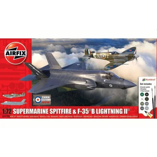 'Then and Now' Spitfire Mk.Vc & F-35B Lightning II, 1/72 - Airfix A... 'Then and Now' Spitfire Mk.Vc & F-35B Lightning II, 1/72 - Airfix A...