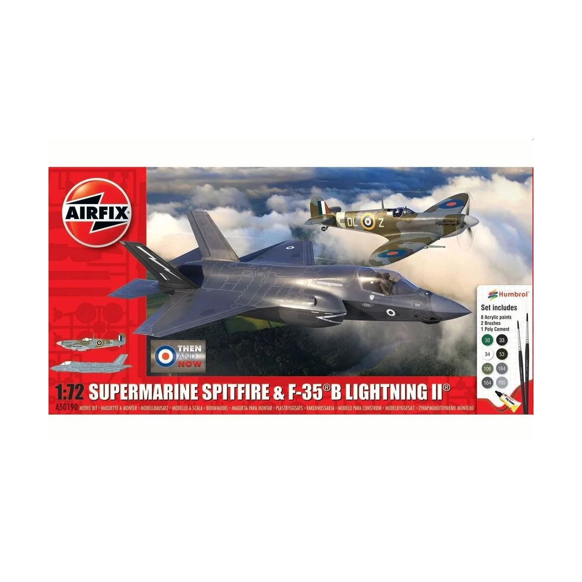 'Then and Now' Spitfire Mk.Vc & F-35B Lightning II - Airfix A50190