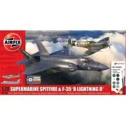 'Then and Now' Spitfire Mk.Vc & F-35B Lightning II, 1/72 - Airfix A... 'Then and Now' Spitfire Mk.Vc & F-35B Lightning II, 1/72 - Airfix A...