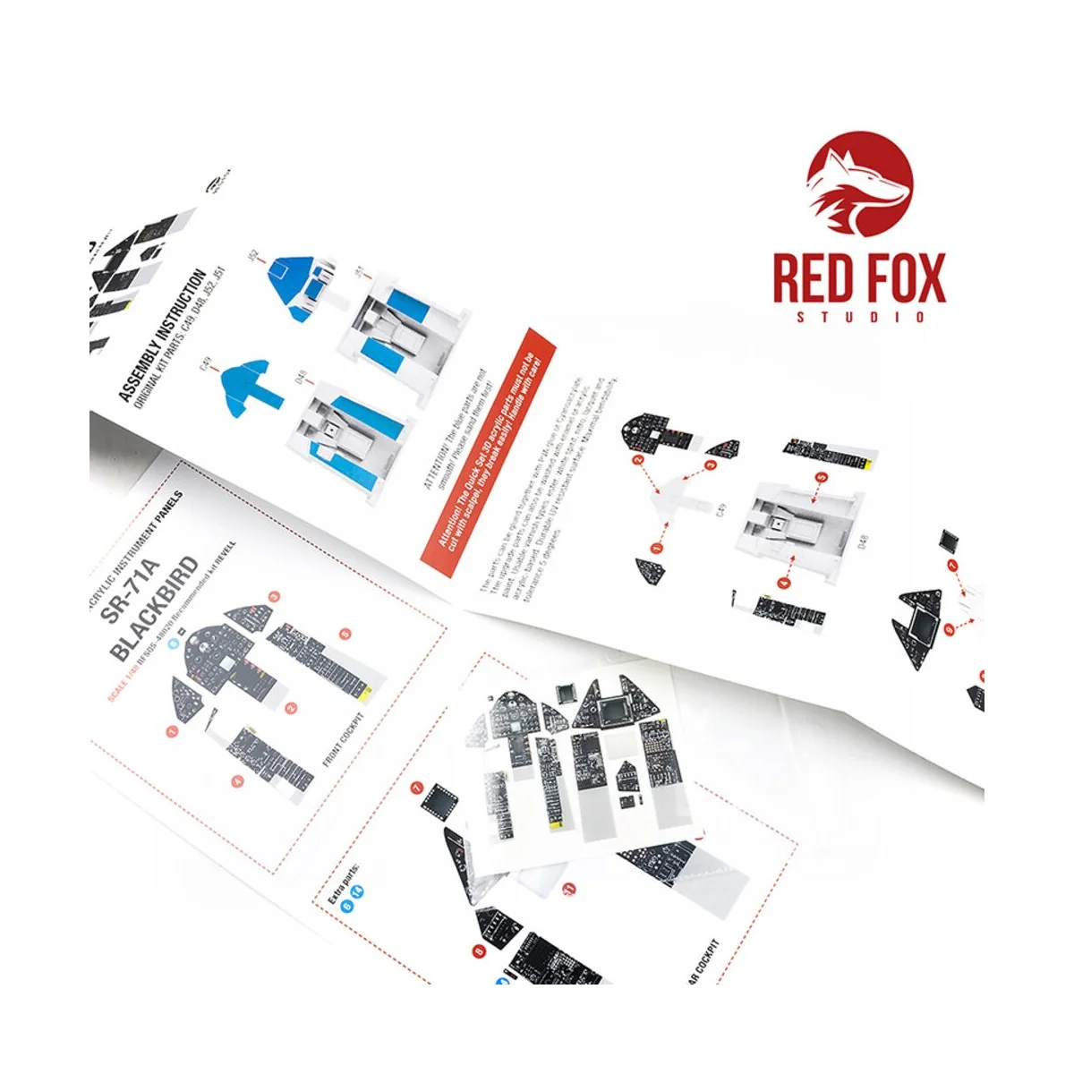 1/48 SR-71A Blackbird(for Revell kit), 1/48 - Red Fox Studio RFSQS-...