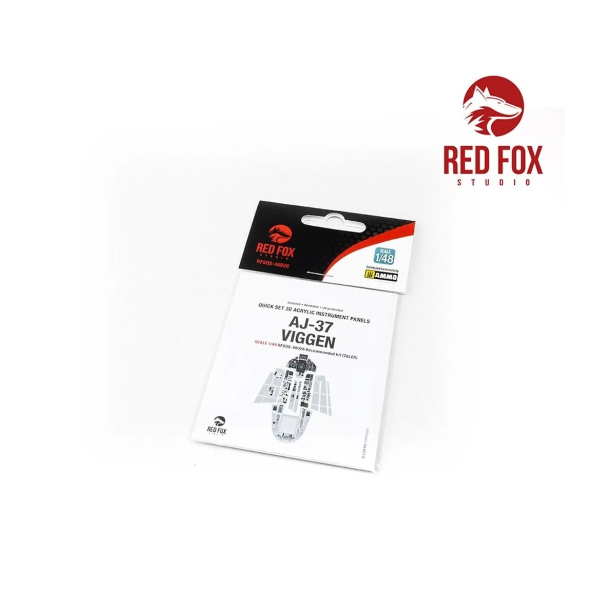 Saab AJ-37 Viggen (for Italeri kit), 1/48 - Red Fox Studio RFSQS-48026