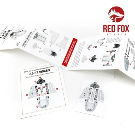Saab AJ-37 Viggen (for Italeri kit) - Red Fox Studio RFSQS-48026