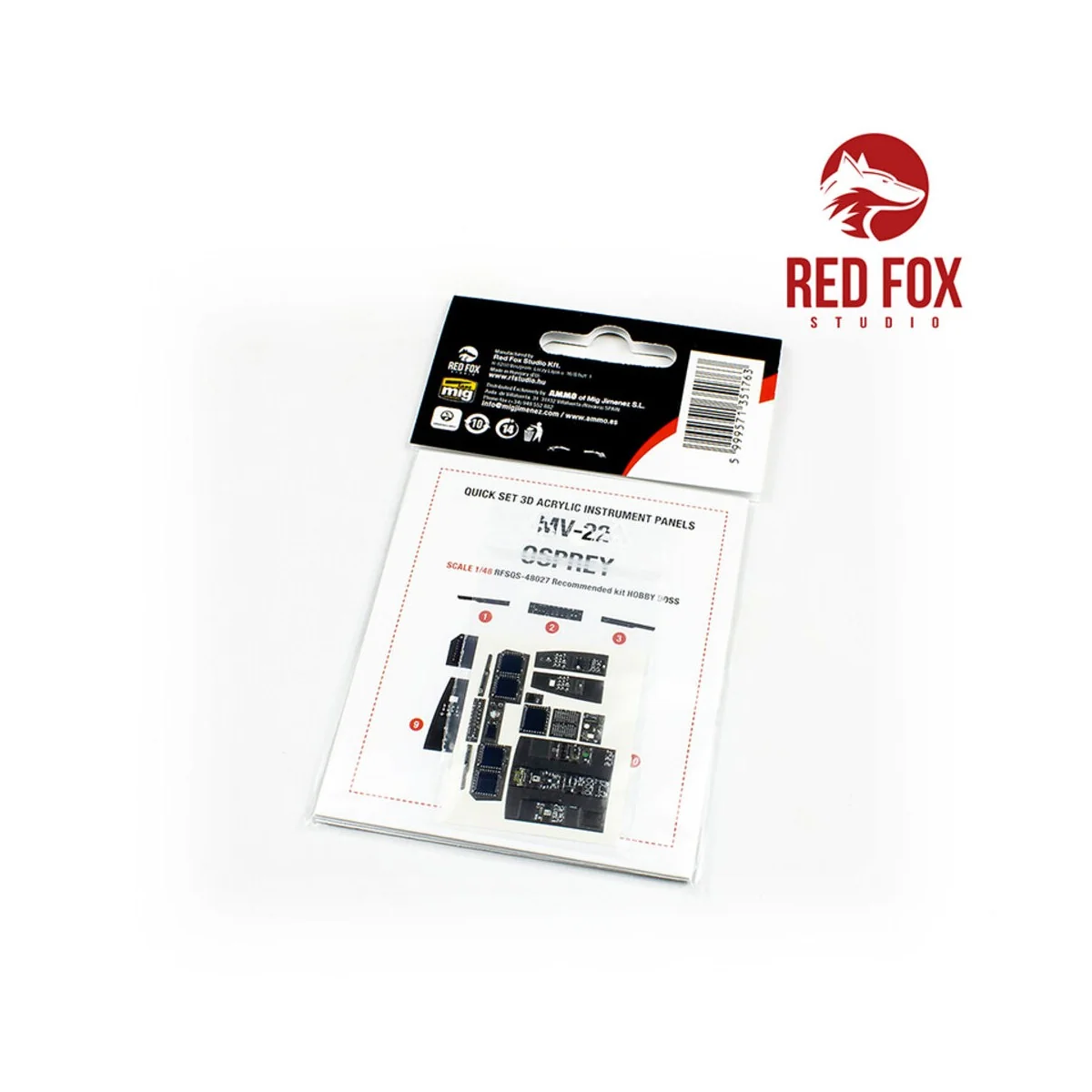 1/48 MV-22 Osprey (for Hobby Boss Kit) - Red Fox Studio RFSQS-48027