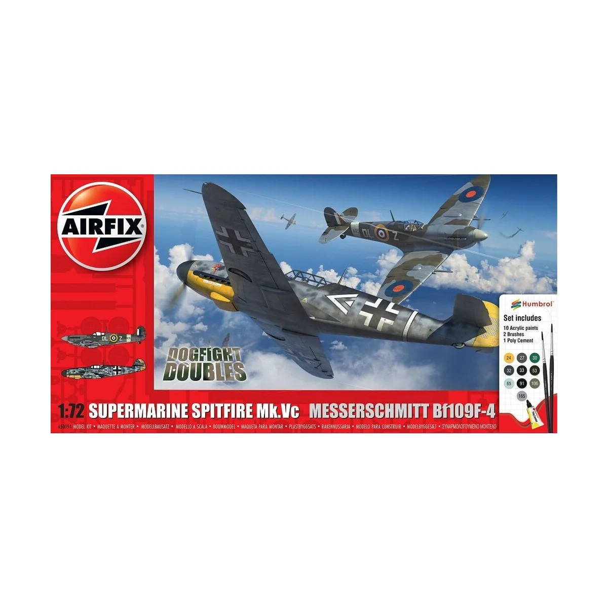 Supermarine Spitfire Mk.Vc vs Bf109F-4 Dogfight Double, 1/72 - Airf... Supermarine Spitfire Mk.Vc vs Bf109F-4 Dogfight Double, 1/72 - Airf...