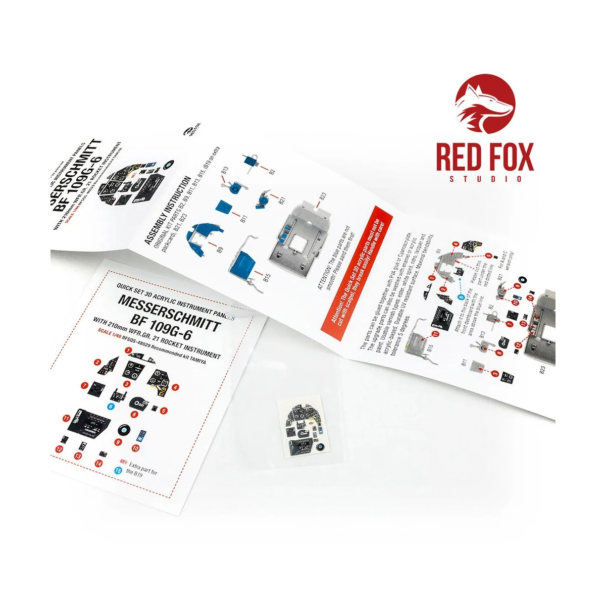 1/48 Messerschmitt Bf 109G-6 with WFR.GR.21 Rocket Panel (for Tamiy...