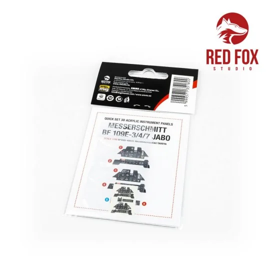 1/48 Messerschmitt Bf 109E-3/4/7 JABO (for Tamiya kit), 1/48 - Red ...