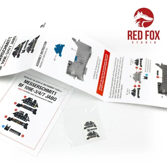 1/48 Messerschmitt Bf 109E-3/4/7 JABO (for Tamiya kit), 1/48 - Red ...