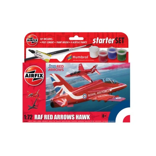 Small Beginners Set Red Arrows Hawk - Airfix A55002