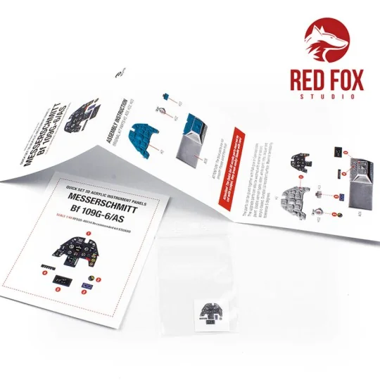 1/48 Messerschmitt Bf 109G-6 AS (for Eduard kit) - Red Fox Studio R...