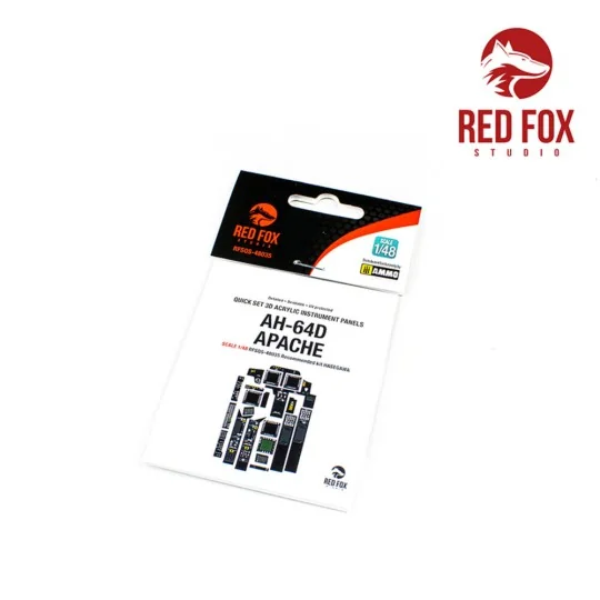 1/48 AH-64D Apache Longbow (for Hasegawa kit) - Red Fox Studio RFSQ...