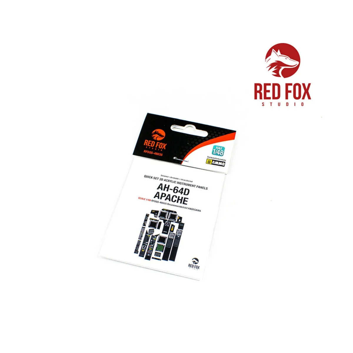 1/48 AH-64D Apache Longbow (for Hasegawa kit), 1/48 - Red Fox Studi...
