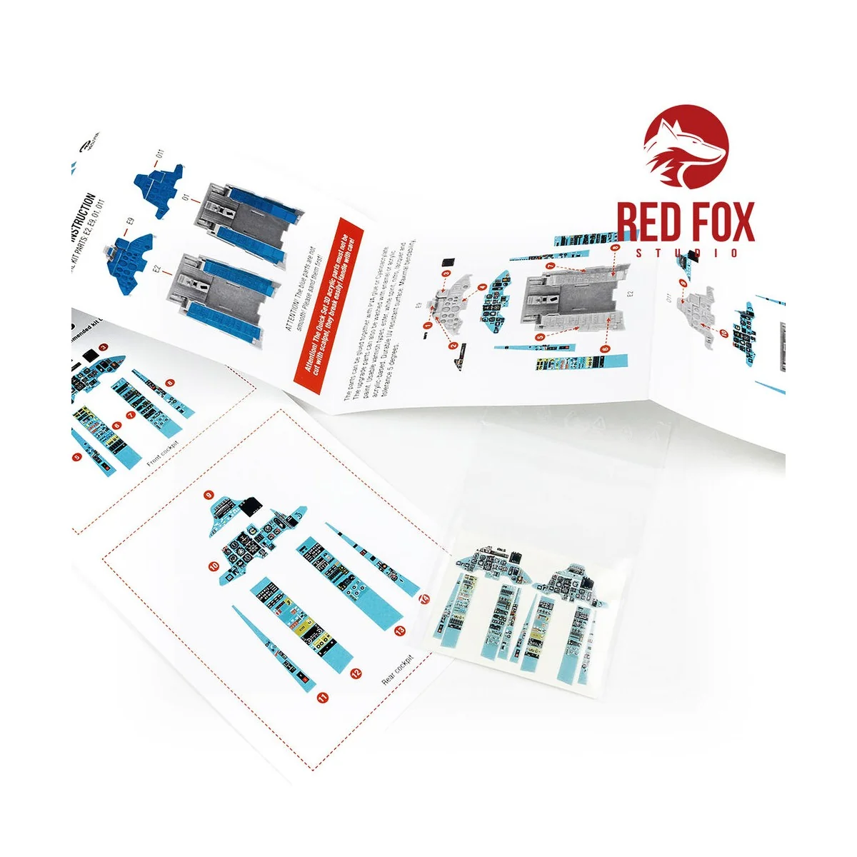 1/48 Su-27UB Flanker C (for GWH kit) - Red Fox Studio RFSQS-48036