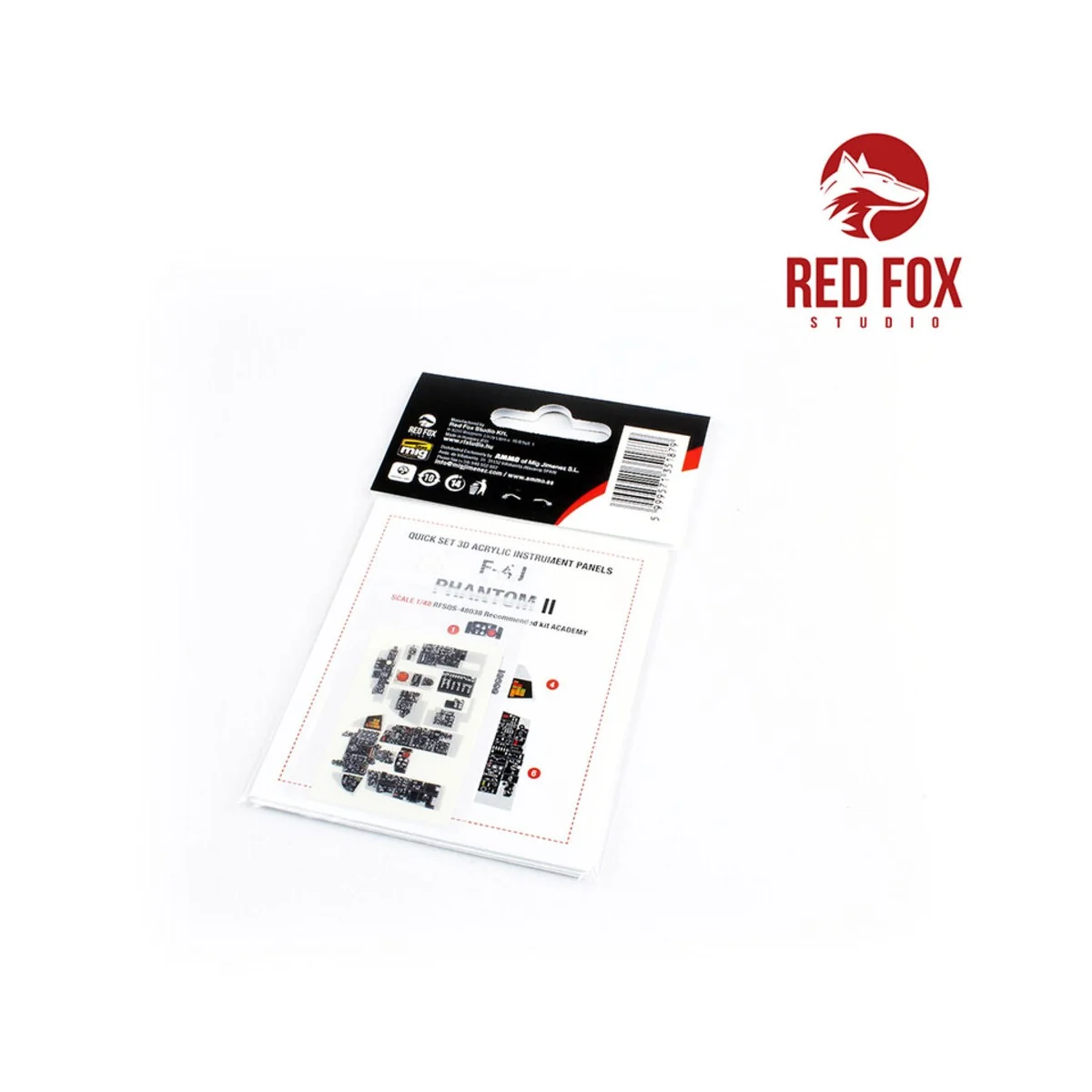 1/48 F-4J Phantom II (for Academy kit) - Red Fox Studio RFSQS-48038