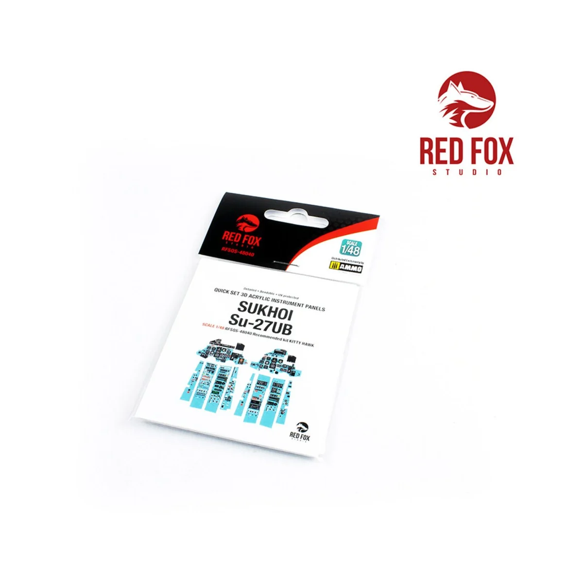 1/48 Sukhoi Su-27UB (fot Kitty Hawk kit) - Red Fox Studio RFSQS-48040