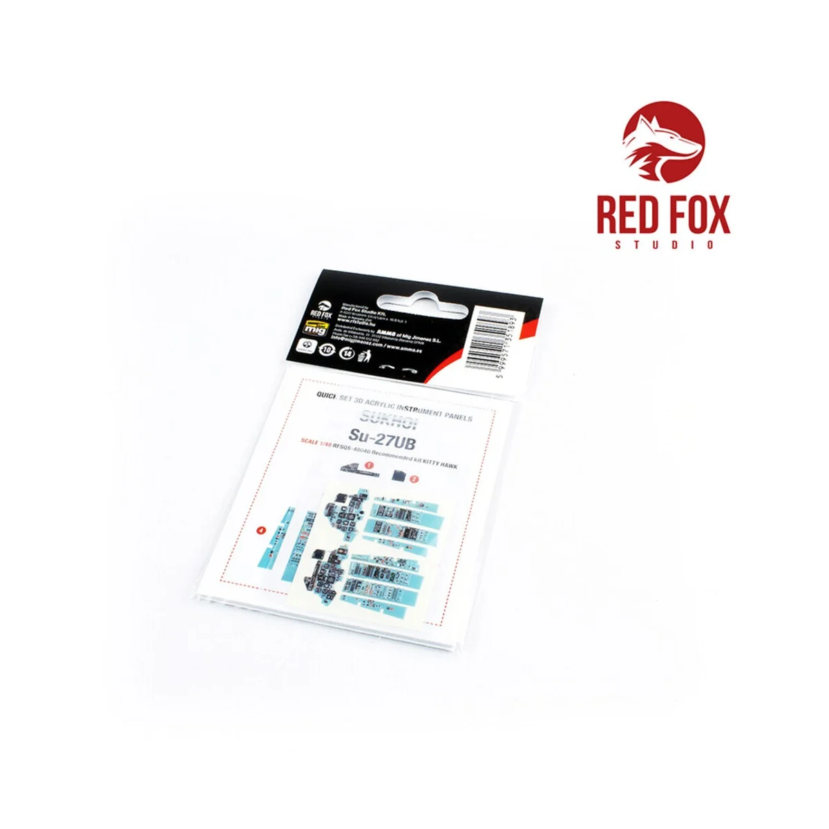 1/48 Sukhoi Su-27UB (fot Kitty Hawk kit) - Red Fox Studio RFSQS-48040