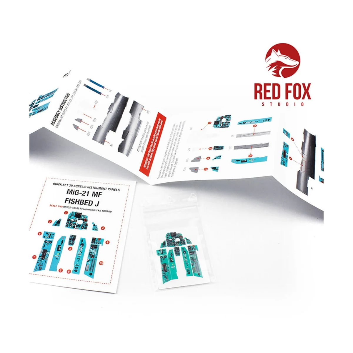 1/48 MiG-21 MF Fishbed J (for Eduard kit), 1/48 - Red Fox Studio RF...