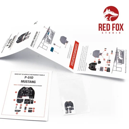 1/48 P-51D-5 Mustang (for Eduard kit) - Red Fox Studio RFSQS-48043
