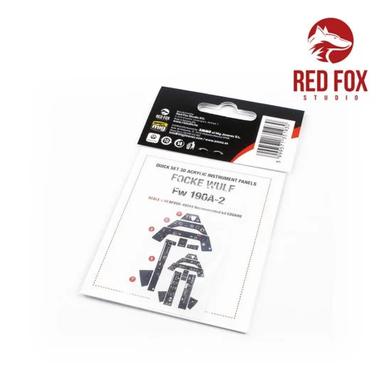 1/48 Focke Wulf Fw 190A-2 (for Eduard kit), 1/48 - Red Fox Studio R...