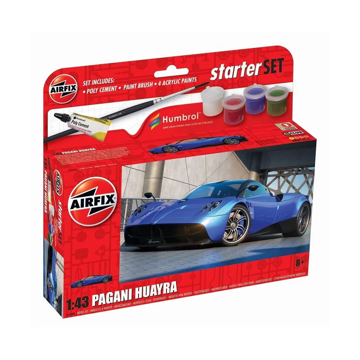 Small Starter Set NEW Pagani Huayra, 1/43 - Airfix A55008