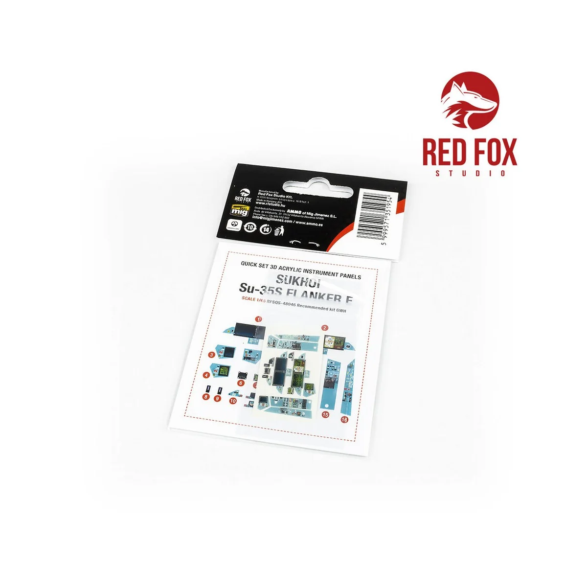 1/48 Szu 35S Flanker E (for GWH kit) - Red Fox Studio RFSQS-48046