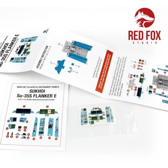 1/48 Szu 35S Flanker E (for GWH kit), 1/48 - Red Fox Studio RFSQS-4...