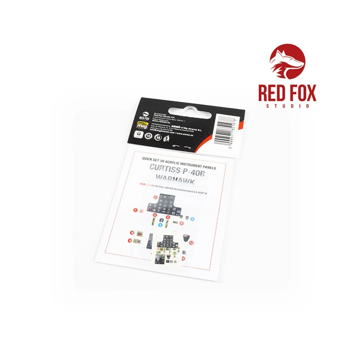 1/48 Curtiss P-40B Warhawk (for Airfix kit), 1/48 - Red Fox Studio ...