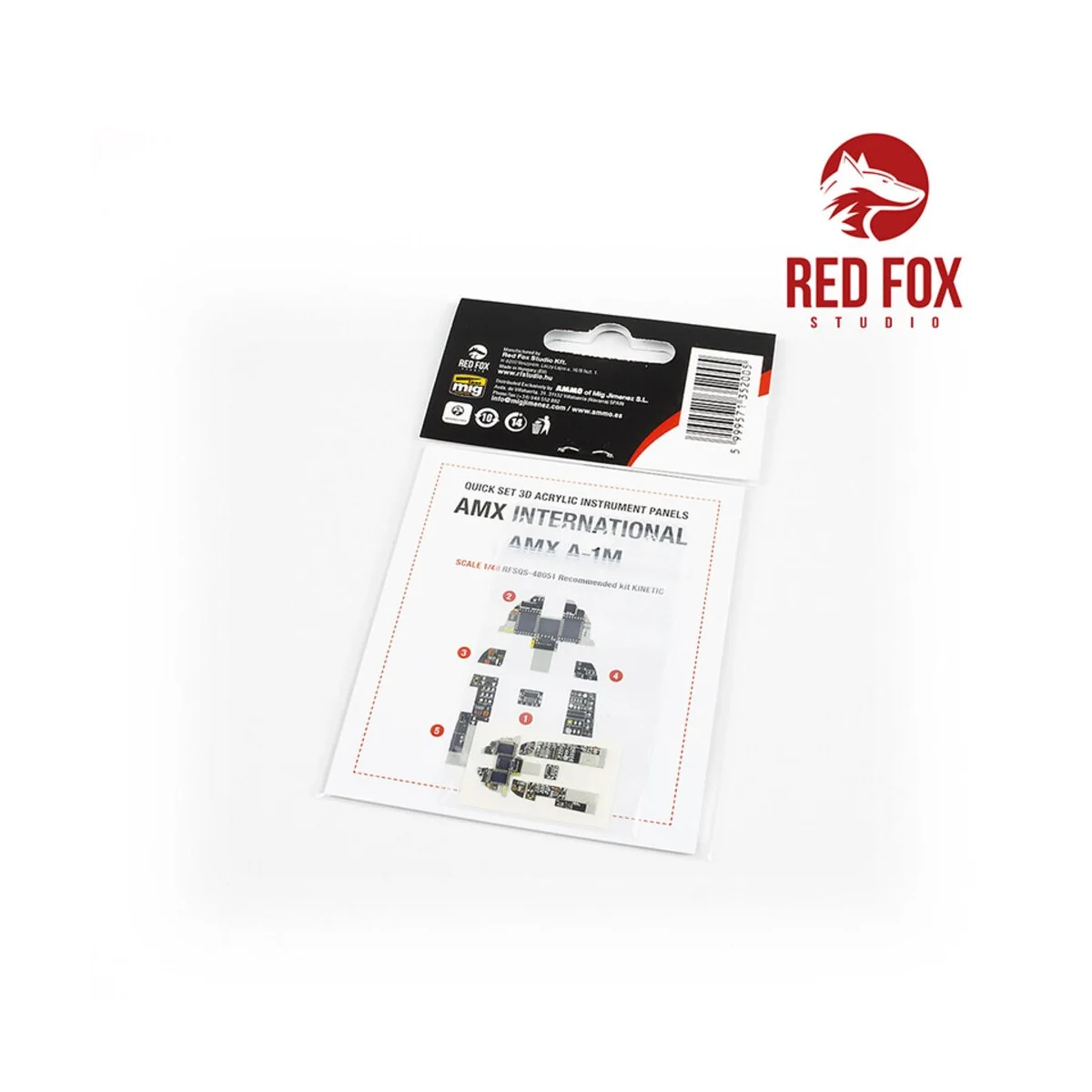 1/48 AMX A-1M (for Kinetic kit), 1/48 - Red Fox Studio RFSQS-48051