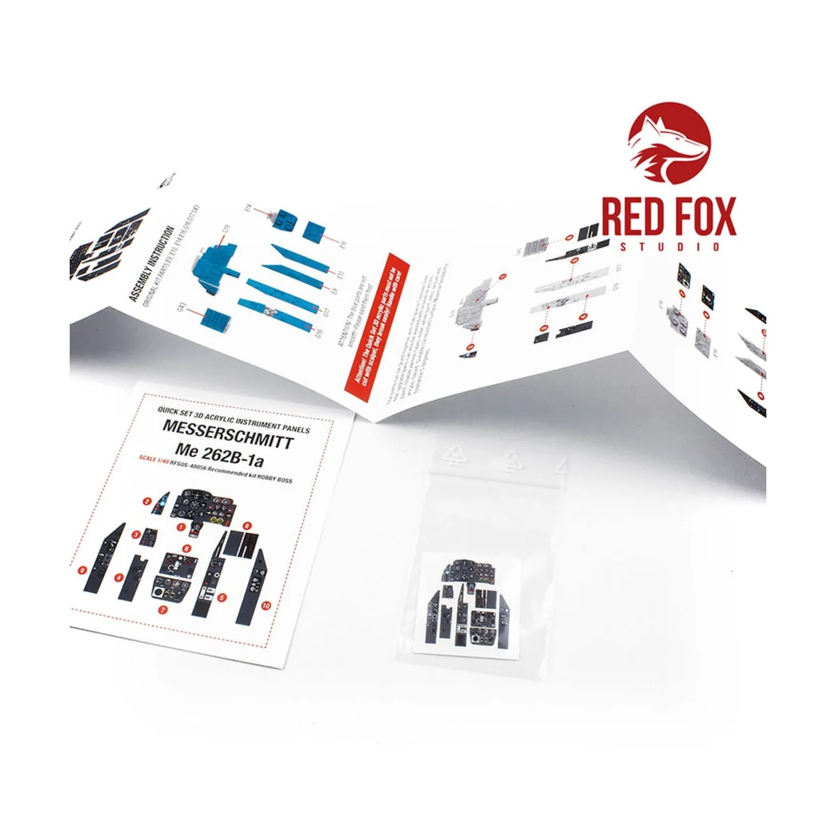 1/48 Messerschmitt Me 262B-1a (for Hobby Boss kit), 1/48 - Red Fox ...