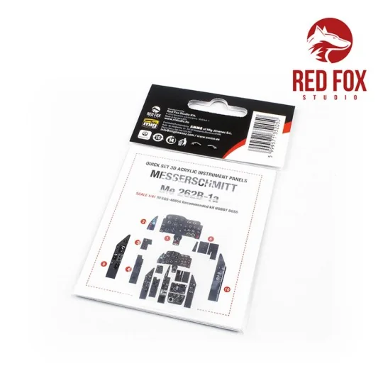 1/48 Messerschmitt Me 262B-1a (for Hobby Boss  kit) - Red Fox Studi...