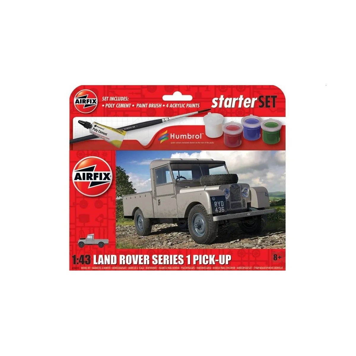 Starter Set - Land Rover Series 1, 1/43 - Airfix A55012