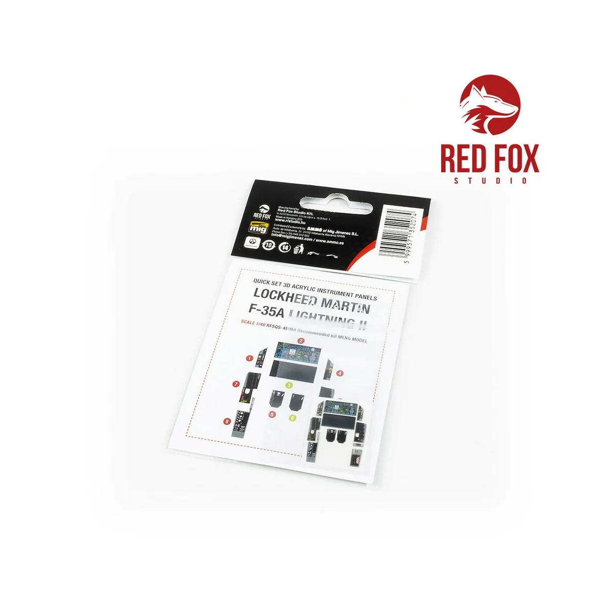 1/48 F-35A Lightning II (for Meng kit), 1/48 - Red Fox Studio RFSQS...