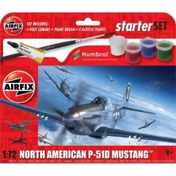 Starter Set - North American P-51D Mustang - Airfix A55013
