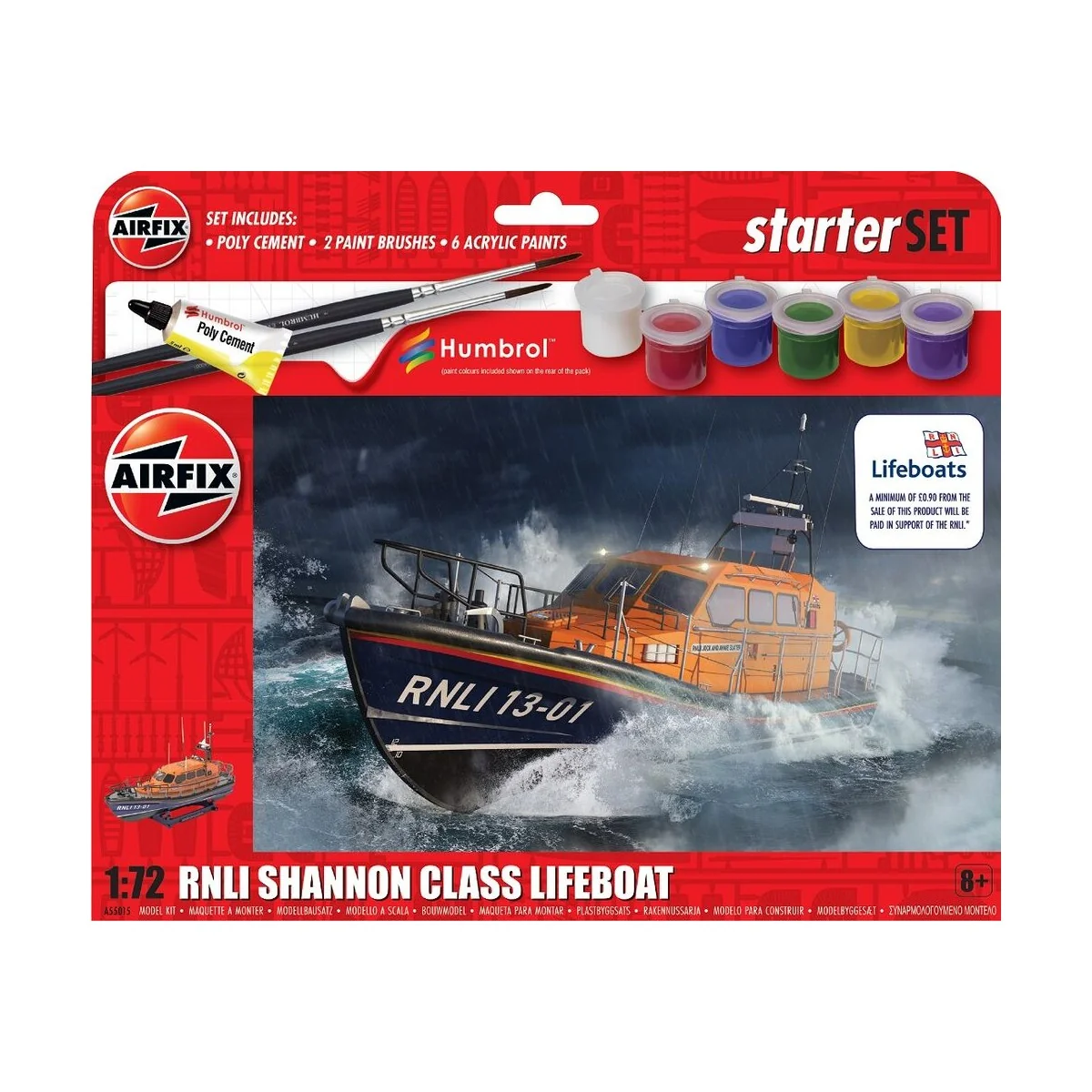 Starter Set - RNLI Shannon Class Lifeboat - Airfix A55015