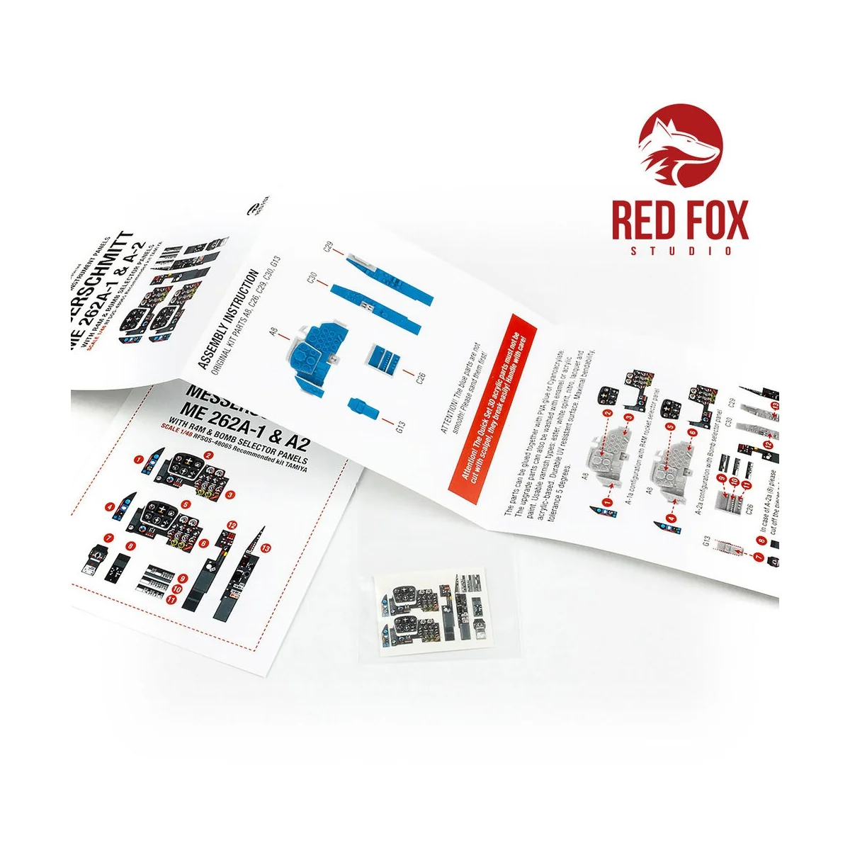 1/48 Messerschmitt Me 262A-1/A-2 with R4M & Bomb Selector (for Tami...