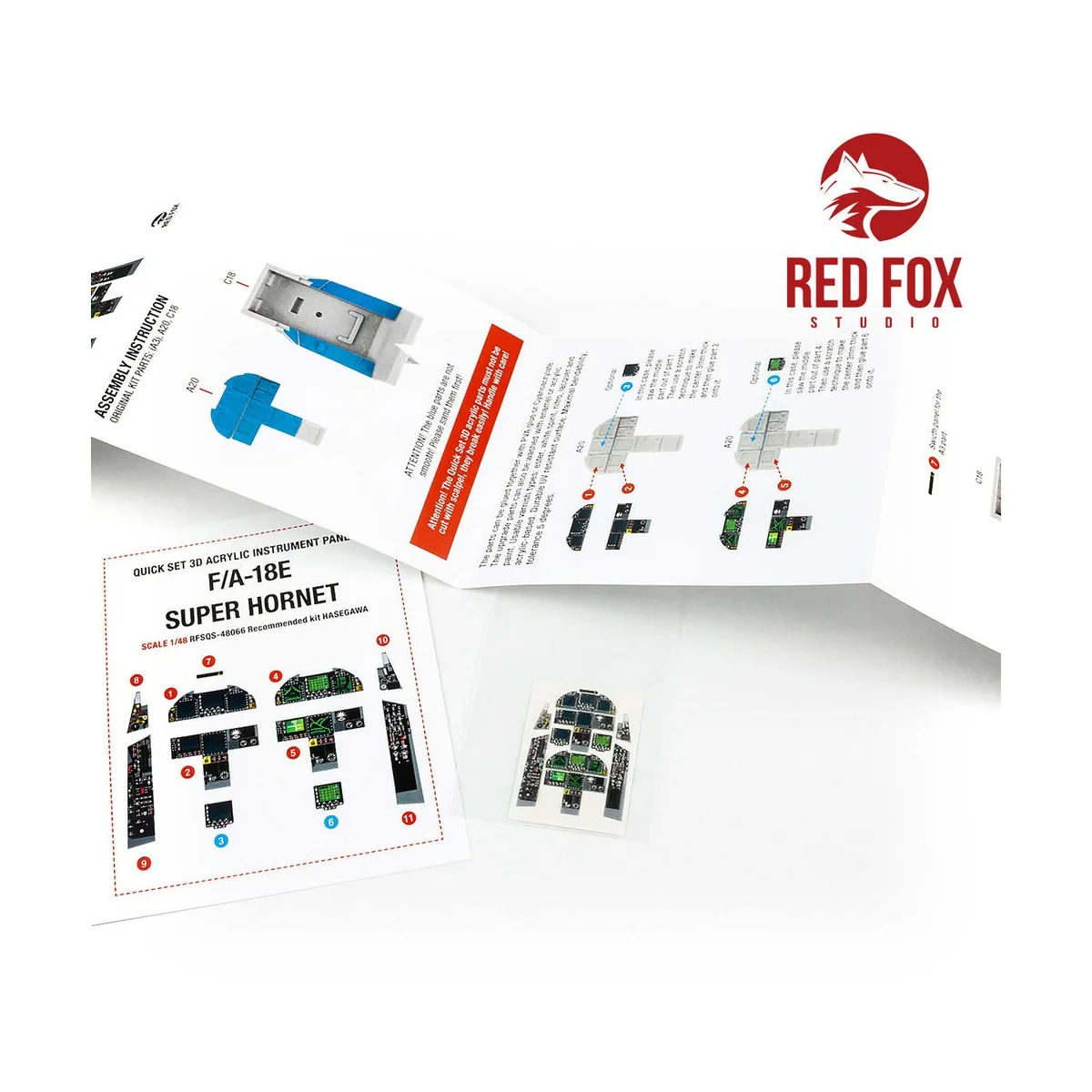 1/48 F/A-18E Super Hornet (for Hasegawa kit), 1/48 - Red Fox Studio...