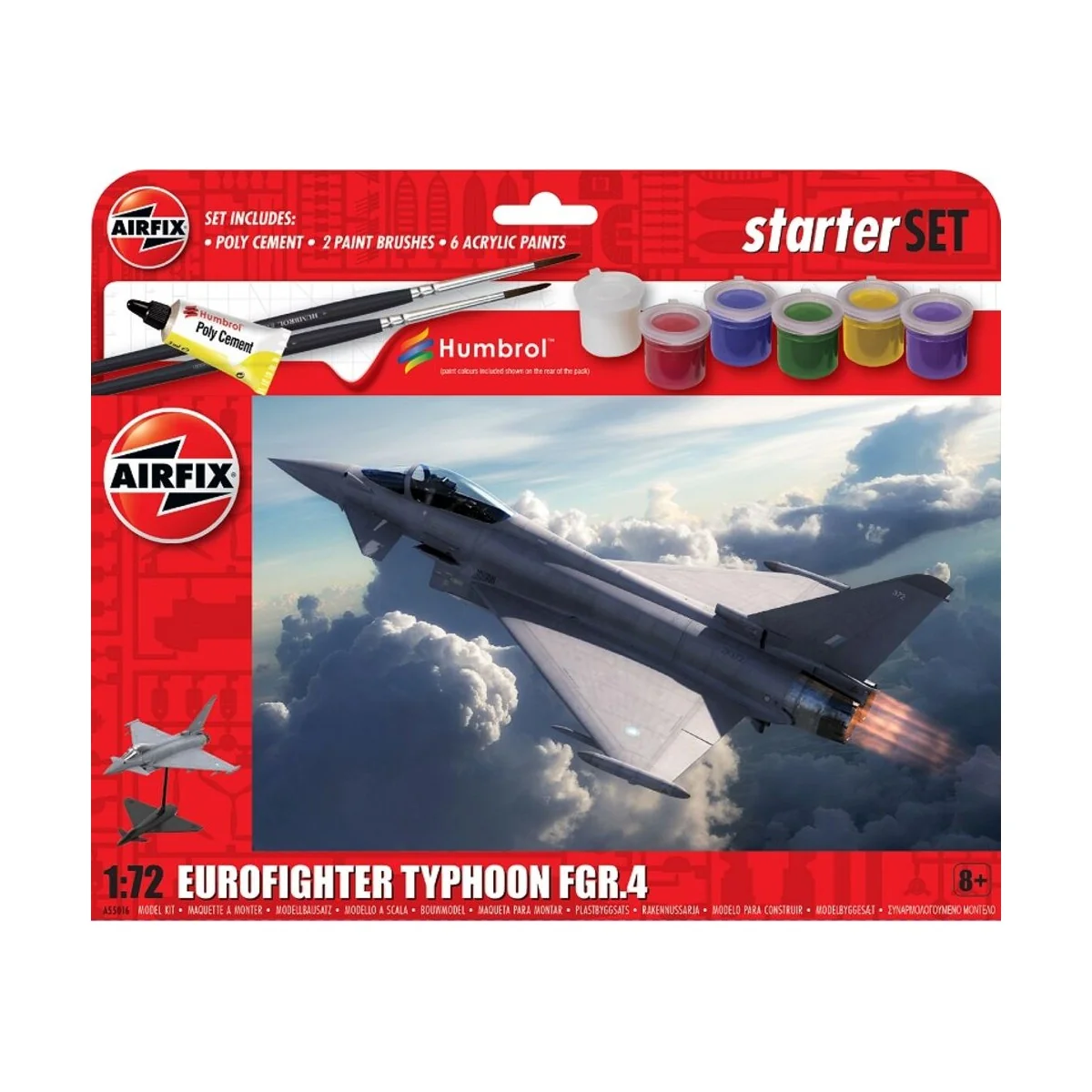 Starter Set - Eurofighter Typhoon FGR.4, 1/72 - Airfix A55016 Starter Set - Eurofighter Typhoon FGR.4, 1/72 - Airfix A55016