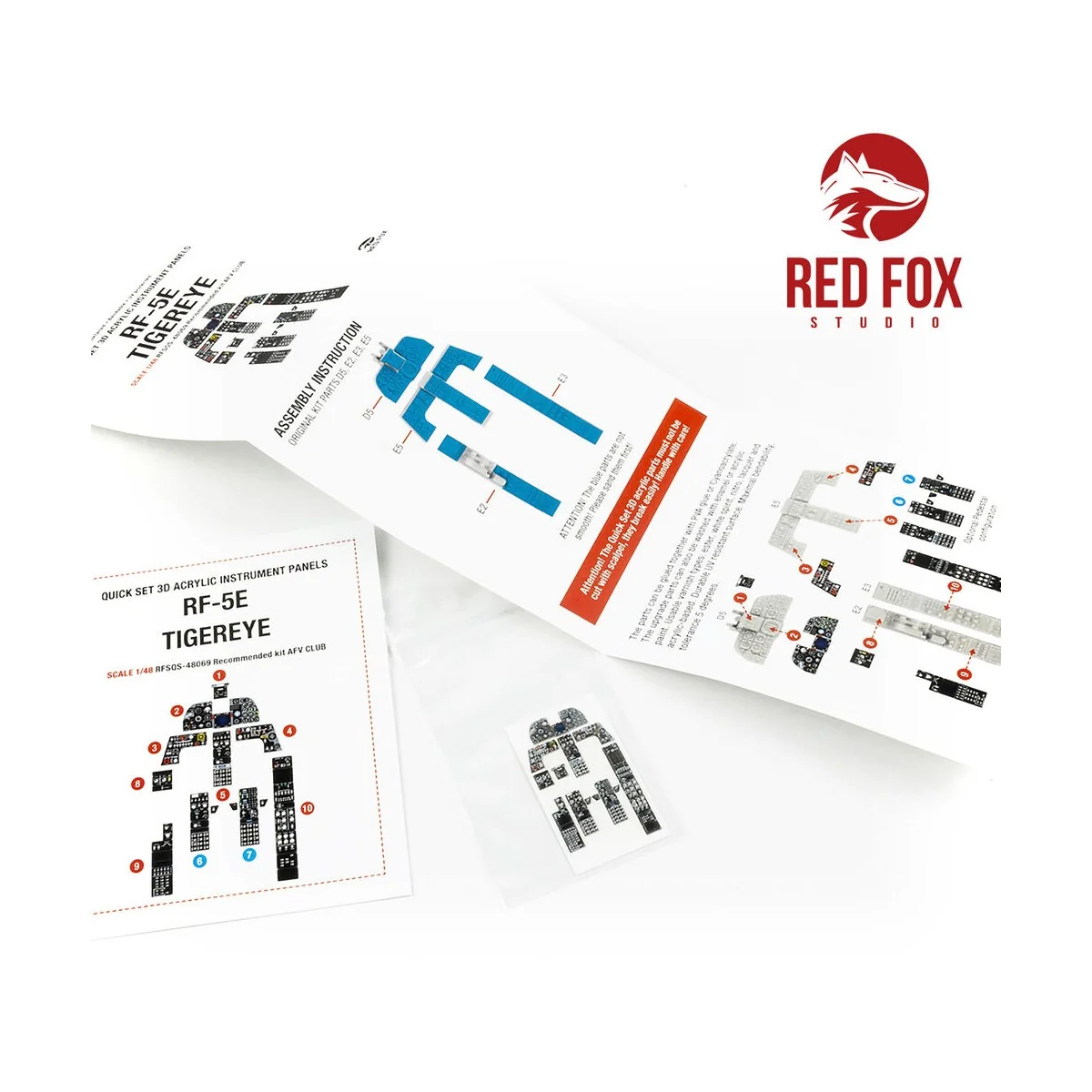 1/48 RF-5E Tigereye (for AFV Club kit) - Red Fox Studio RFSQS-48069